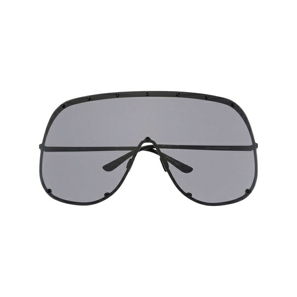 リックオウエンス メンズ サングラス・アイウェア 付属物 Shield sunglasses Black