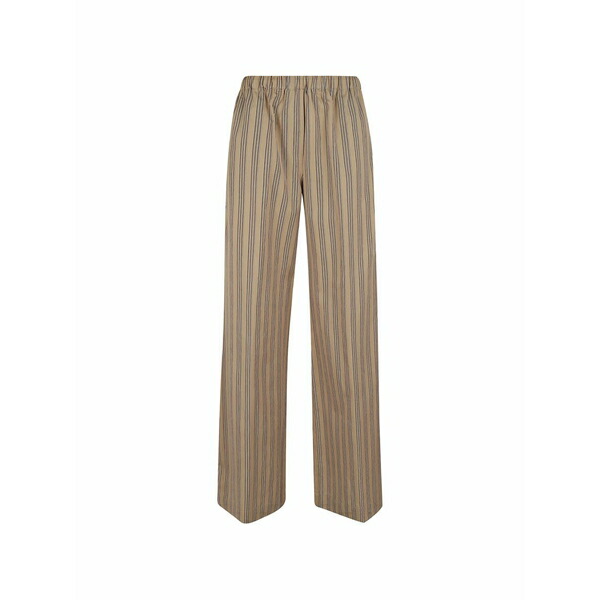 アントネリ レディース 心地よいズボン下 ボトムス Steven striped wide-leg trousers Neutrals