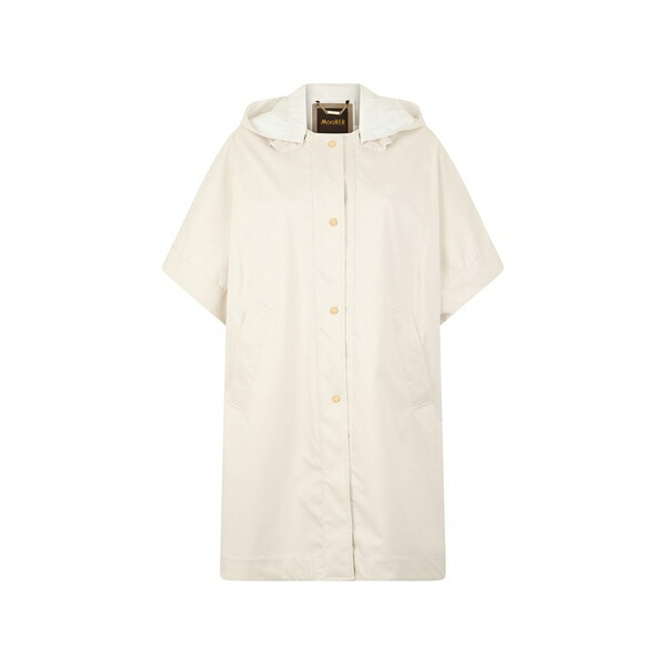 ムーレー レディース 厚地の外套 アウター Hooded button cape Neutrals