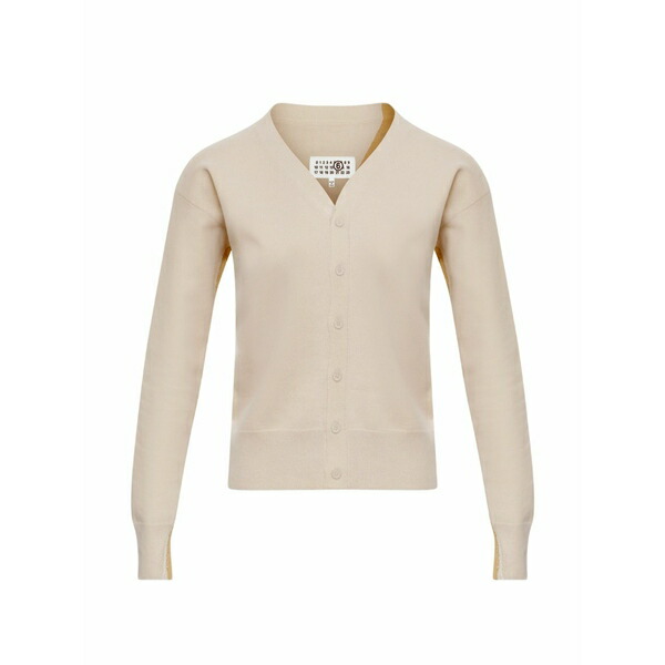 マルタンマルジェラ レディース ジレー アウター V-neck buttoned cardigan Neutrals