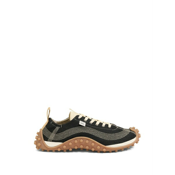 意中の女 メンズ スニーカー シューズ Mirage mesh sneakers Black