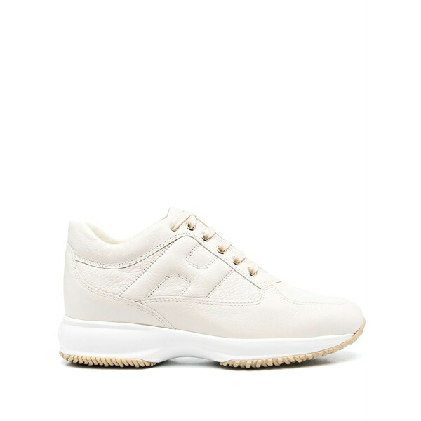 ホー火器 レディース スニーカー シューズ Interactive lace-up sneakers Neutrals