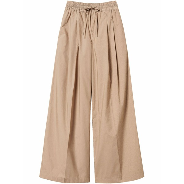 ツイン仕掛ける レディース 心地好いズボン下 ボトムス Cotton trousers Neutrals