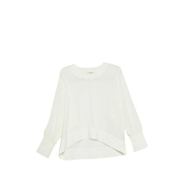 エルマンノ シェルヴィーノ レディース シャツ トップス Cuff silk knitwear White|asty