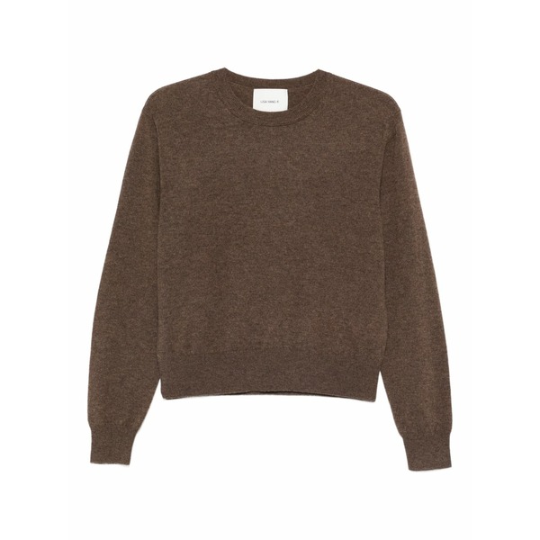 リサ・ヤン レディース 編み物\u0026スウェーター アウター Greer crewneck sweater Brown
