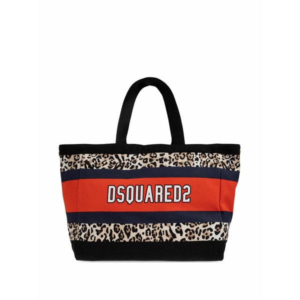 ディースクエアード レディース トートバッグ 御徒面子 Wild2 tote bag Black