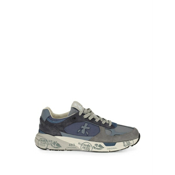 プレミアータ メンズ スニーカー シューズ Mase 25 8021 panelled sneakers Blue