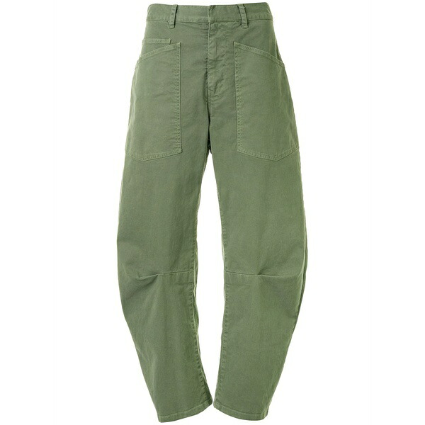 ニリロータン レディース 心地よいズボン下 ボトムス Shon wide-leg trousers Green