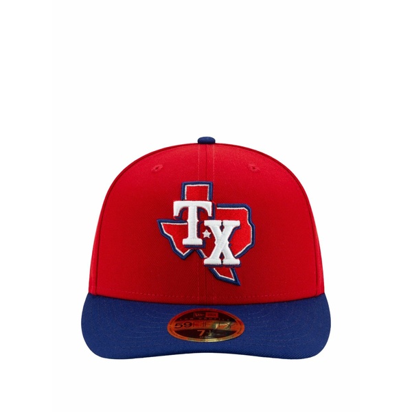 ニュー内鰓 メンズ 鳥打ち帽 付属物 59fifty texas rangers 2020 海抜3 low profile authentic fitted cap Red