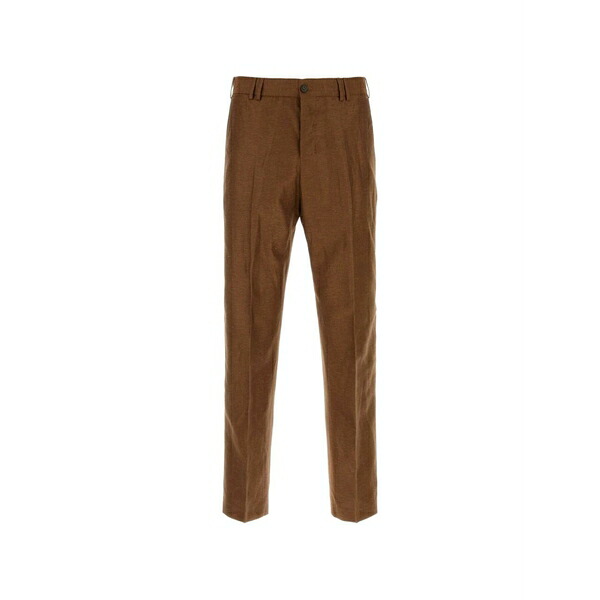 PTトリノ メンズ 心地好いズボン下 ボトムス Tailored trousers Brown