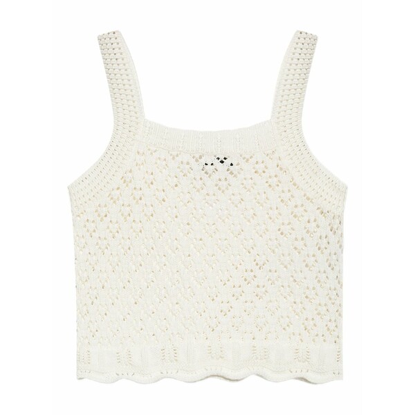 棲み家 稲荷 レディース カットソー トップス Crochet tank top  -