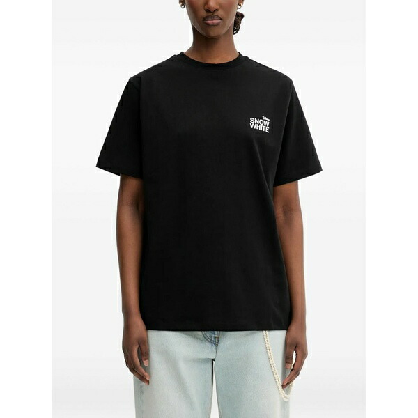 コペルニ レディース Tシャツ トップス X disney snow white graphic t-shirt Black|asty