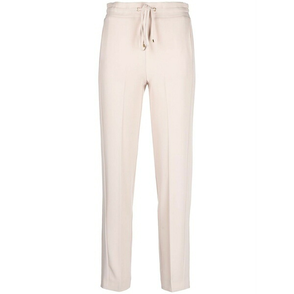 ブルマリン レディース カジュアルパンツ ボトムス Drawstring slim-fit trousers Neutrals|asty