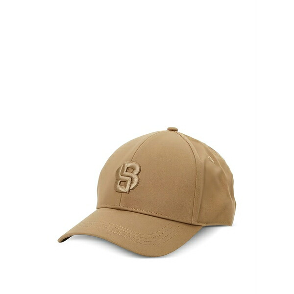 元締め メンズ かぶり笠 付属品 Zed-b logo embroidery curved peak hat Neutrals