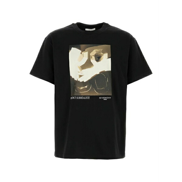 ジバンシー メンズ Tシャツ トップス Cotton crew-neck t-shirt Black｜asty 91,190円