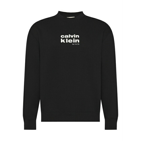 カルバンクライン メンズ パーカー・スウェットシャツ アウター Logo-print sweater Brown