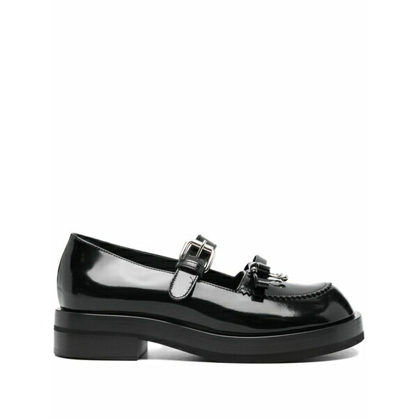 エージーエル レディース スリッポン・ローファー シューズ Leather loafers Black