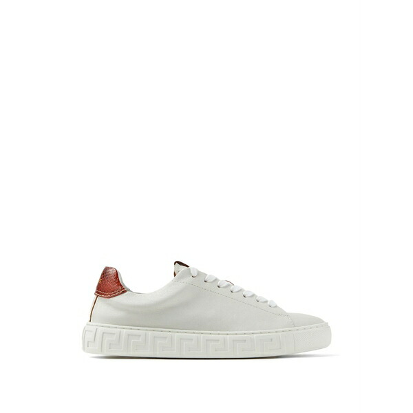 ヴェルサーチ レディース スニーカー シューズ Greca leather sneakers White｜asty 100,400円