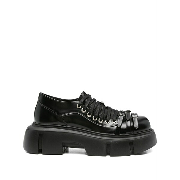 シモーネ・ロシャ レディース ブーツ シューズ Buckle-strap platform boots Black|asty