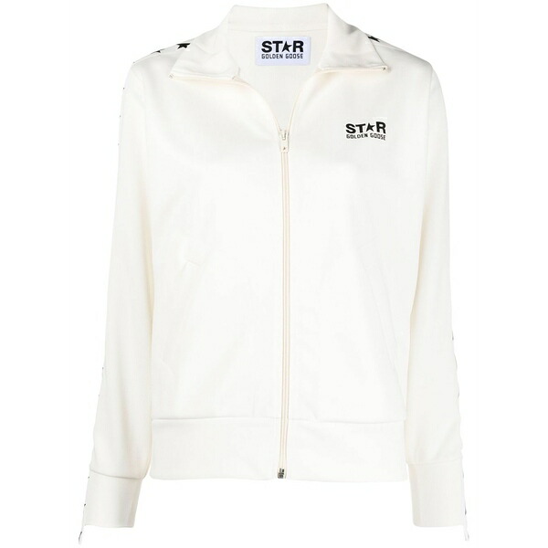 ゴールデングース レディース 上衣＆上衣 アウター Star-print zipped sweatshirt Neutrals