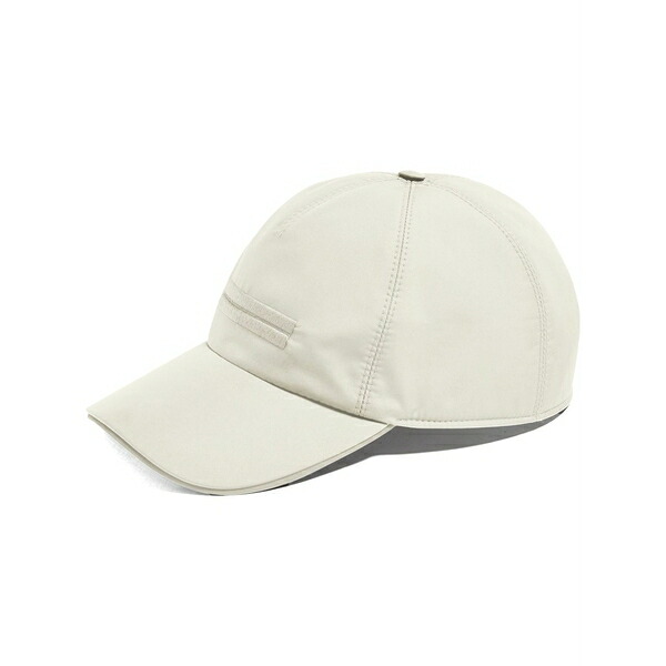 ゼニア メンズ 鳥打ち帽 付属物 Embroidered baseball cap White