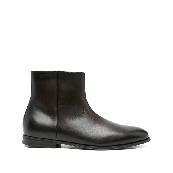 ドンカルズ メンズ ブーツ シューズ Zip-detail leather boots Black