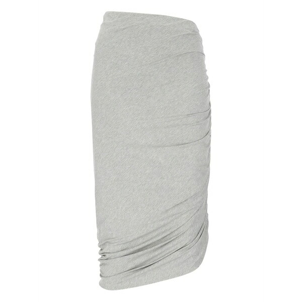 ジ アティコ レディース スカート ボトムス Embroidered-logo midi skirt Grey|asty