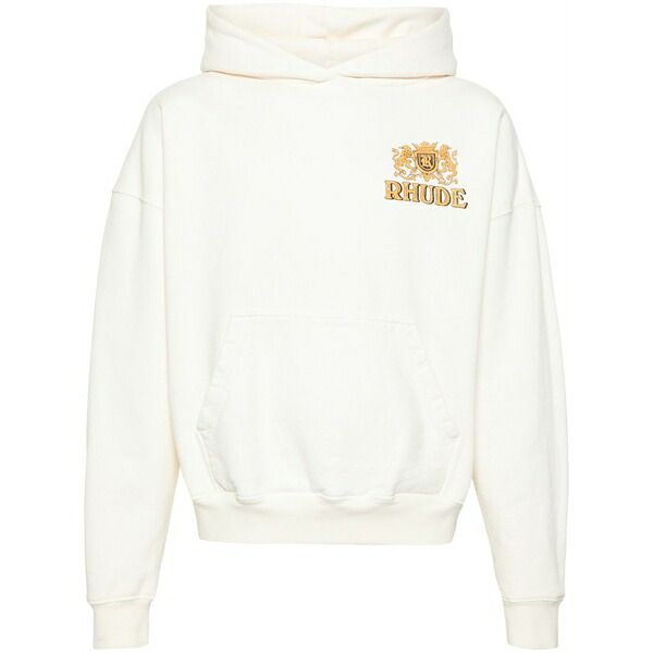 ルード メンズ パーカー・スウェットシャツ アウター Cresta cigar cotton hoodie White