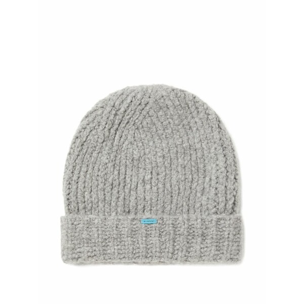 アラヌイ レディース 鳥打ち帽 付属物 Ribbed-knit beanie Grey