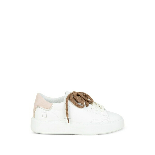 デイト レディース スニーカー シューズ Pink panel sneakers White