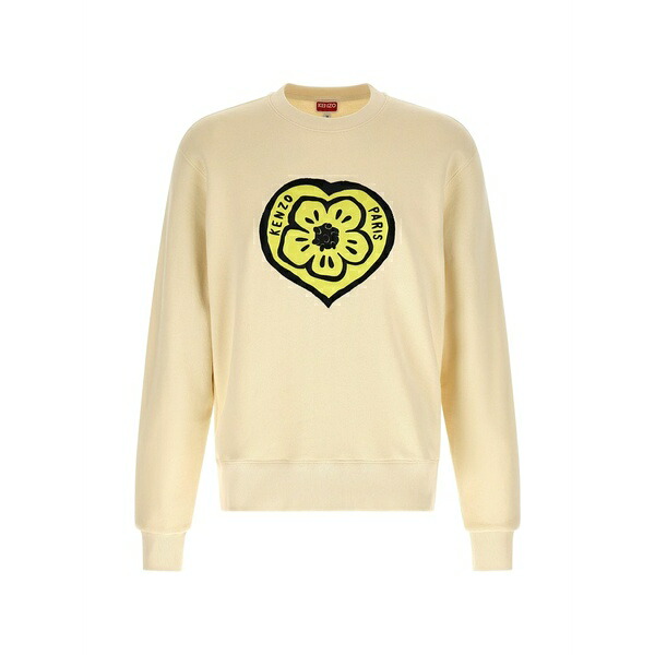 ケンゾー メンズ パーカー・スウェットシャツ アウター Logo-patch sweatshirt Neutrals パーカー-トップス-メンズファッション