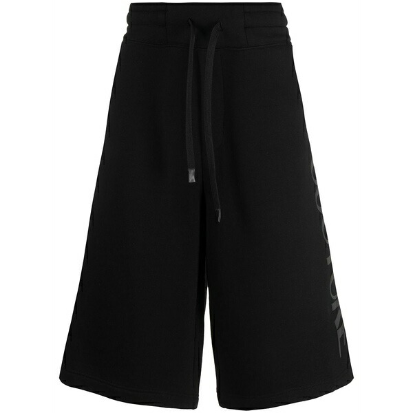 ベルサーチ メンズ カジュアルパンツ ボトムス Logo-print shorts Black|asty