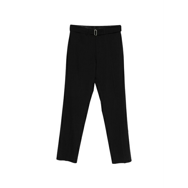 ラルディーニ メンズ カジュアルパンツ ボトムス Pagazza belted trousers Black｜asty