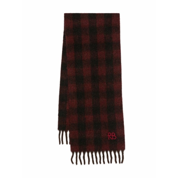 ラスランバジンスキー レディース えり巻き・袈裟・えり巻き 付属品 Check-print scarf Black