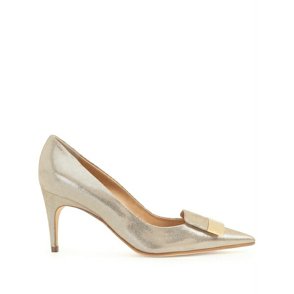 セルジオロッシ レディース パンプス シューズ 45粍 laminated leather shoes Metallic