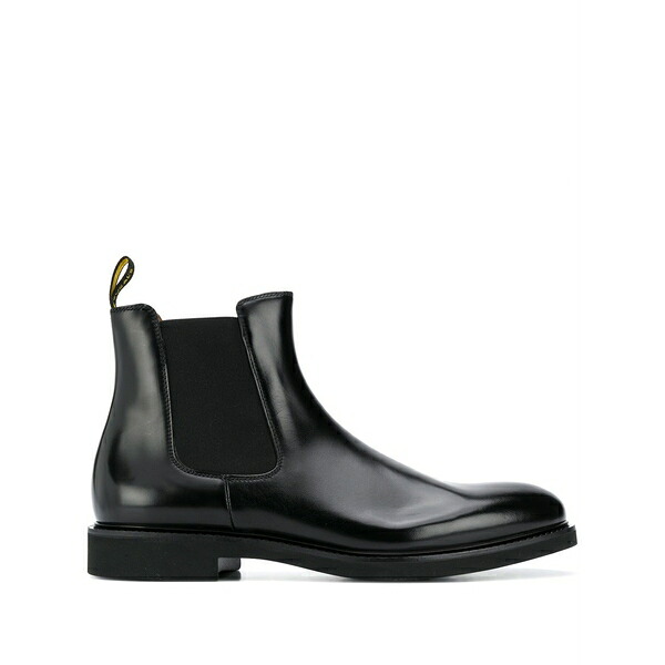 ドンカルズ メンズ ブーツ シューズ Round toe chelsea boots Black