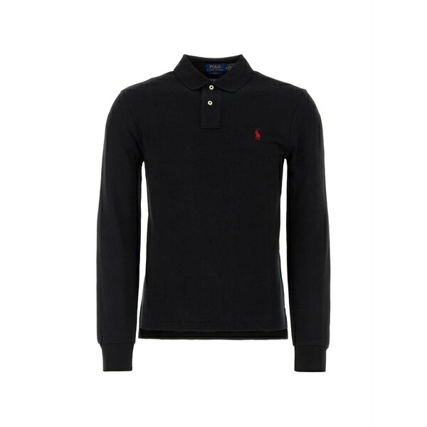ラルフローレン メンズ スポーツシャツ トップス Long-sleeve polo shirt Black メンズファッション-トップス-ポロシャツ