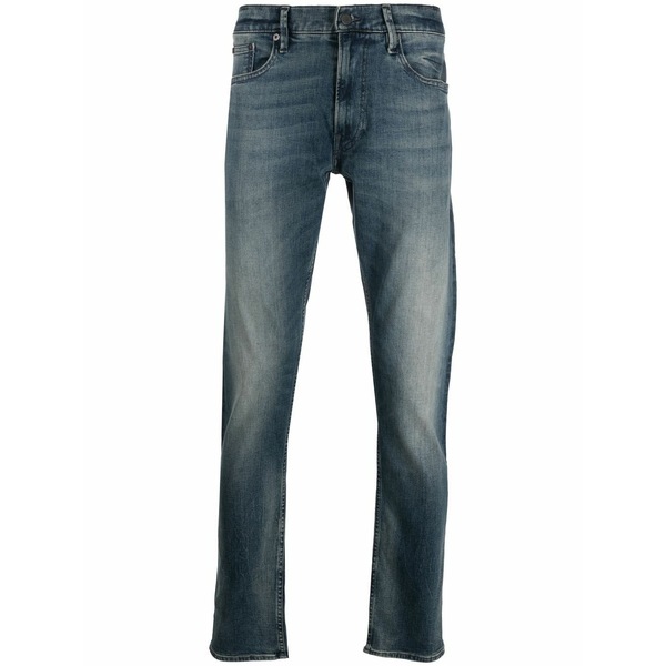 ラルフローレン メンズ デニムパンツ ボトムス Stonewashed slim-cut jeans Blue｜asty