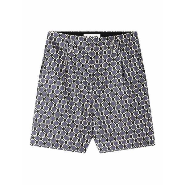ランバン メンズ カジュアルパンツ ボトムス Patterned shorts Blue|asty