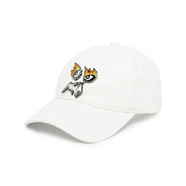 ハクーラ メンズ 帽子 アクセサリー Pin explosion cap White｜asty