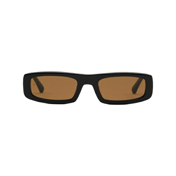 意中の女 メンズ サングラス・アイウェア 付属物 75010 rectangle-frame sunglasses Black 眼鏡・サングラス-サングラス-バッグ・小物・ブランド雑貨