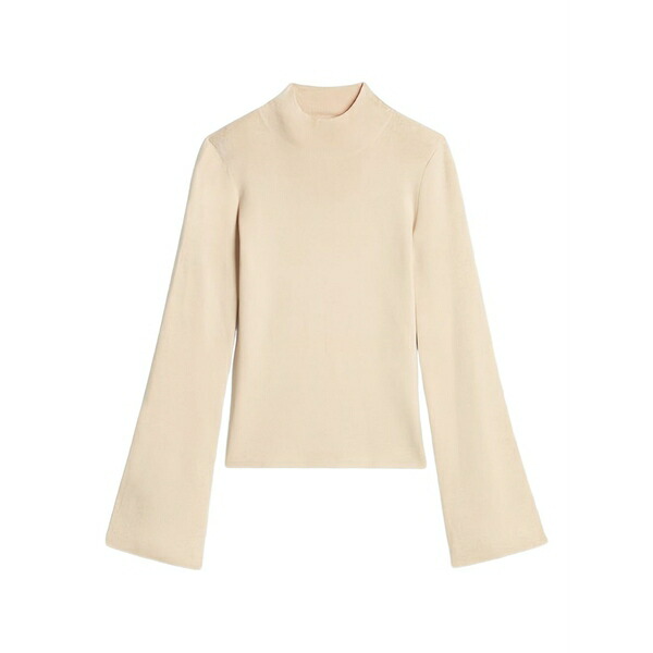 ヴァネッサ ブリューノ レディース ニット&セーター アウター Flared-sleeve sweatshirt Neutrals|asty