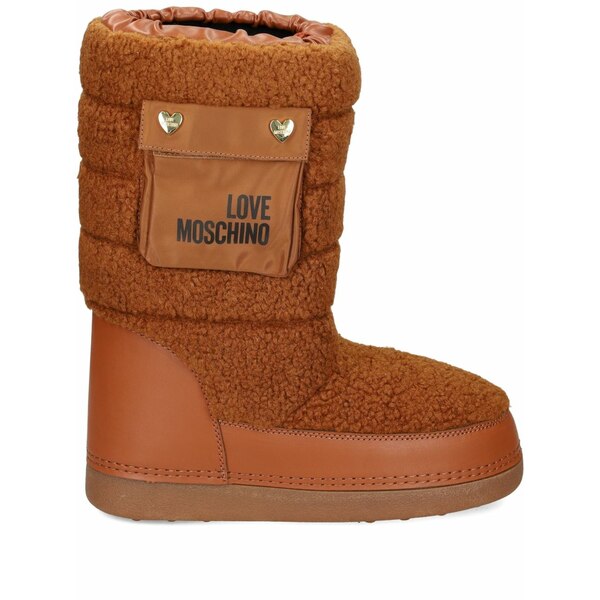 優しいこと モスキーノ レディース ブーツ シューズ Pocket-detail boots Brown