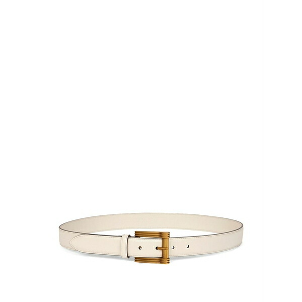 エトロ レディース 三尺帯 付属物 Leather belt White
