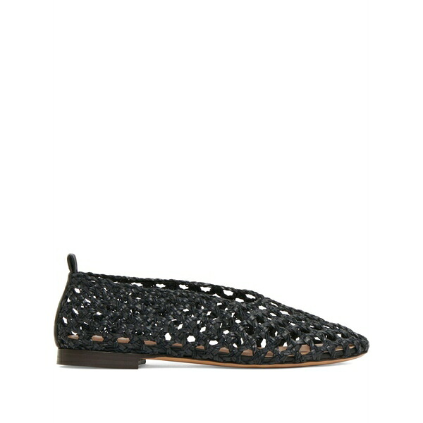 マンスールガブリエル レディース サンダル シューズ Woven ballerina flats Black|asty