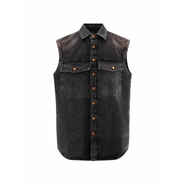 スリーバイワン レディース カットソー トップス Flap-pocket sleeveless shirt Grey｜asty 68,090円