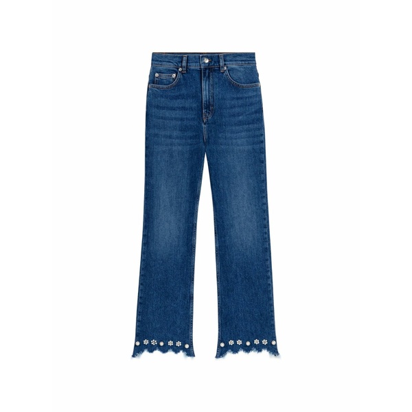 マージュ レディース デニムパンツ ボトムス Embellished frayed jeans Blue|asty
