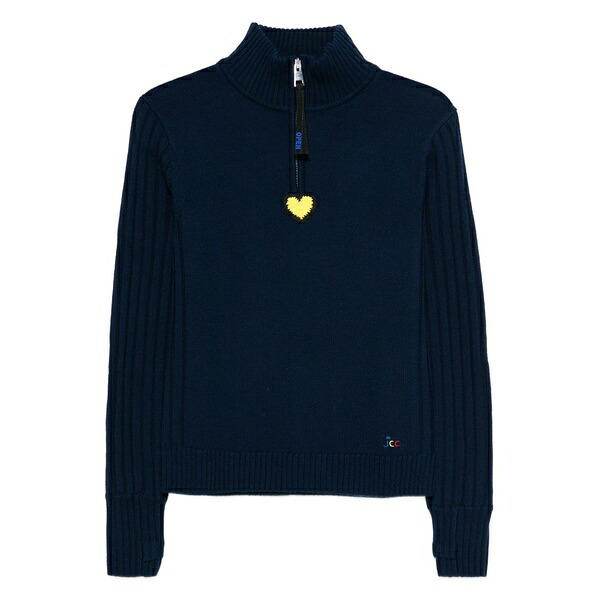 ロシニョール レディース 編み物\u0026スウェーター アウター X jcc merib half-zip sweater Blue