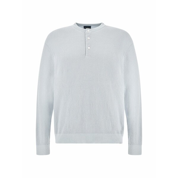 ポールアンドシャーク メンズ 編み物\u0026プルオーバー アウター Button crew-neck sweater Blue