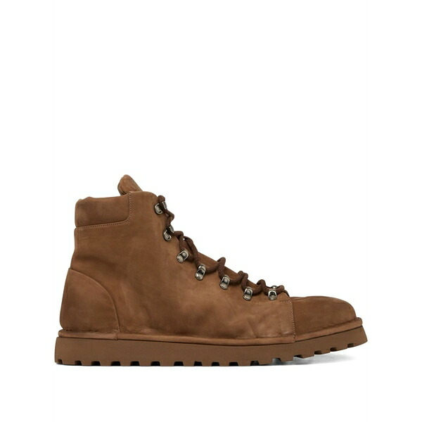 マーシル メンズ ブーツ シューズ Lace-up leather boots Brown